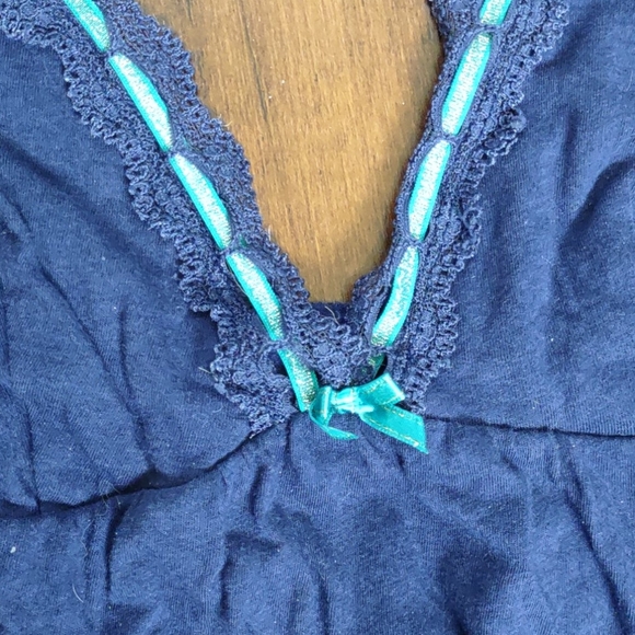 La Senza Blue Baby Doll Night Gown w Teal Ribbon - Picture 2 of 5